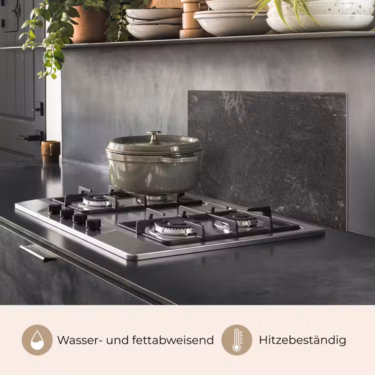 Beton - Muur - Zwart - Vintage - Industrieel keuken achterwand spatscherm klein -usp_DE