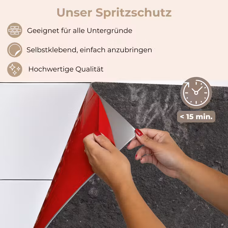 Beton - Muur - Zwart - Vintage - Industrieel keuken achterwand spatscherm klein -spatscherm_DE