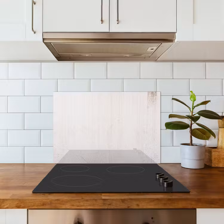 Beton - Muur - Wit keuken achterwand spatscherm klein -sfeer2