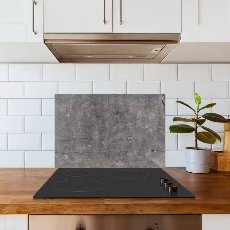 Beton - Muur - Cement keuken achterwand spatscherm klein -sfeer2