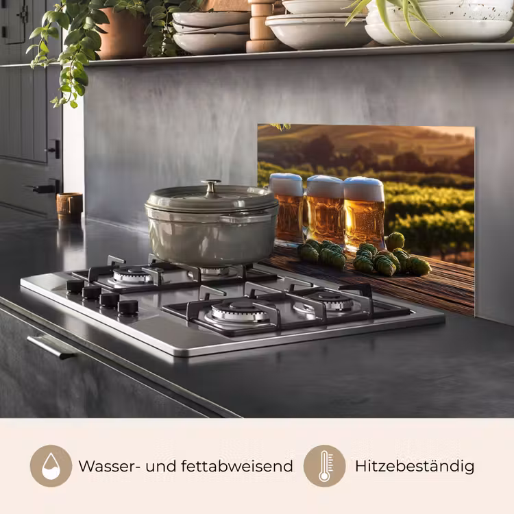 Bier - Hop - Landschap keuken achterwand spatscherm klein -usp_DE