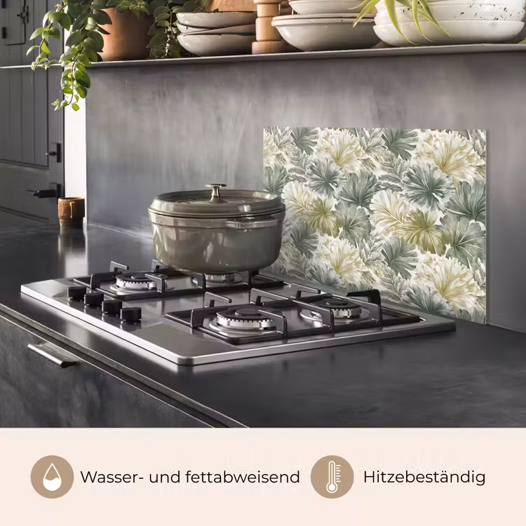 Bladeren - Botanisch - Groen keuken achterwand spatscherm klein 900 -usp_DE