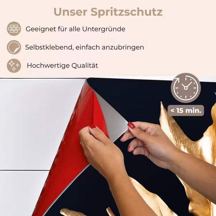 Bladeren - Goud - Herfst - Natuur - Luxe keuken achterwand spatscherm klein -spatscherm_DE