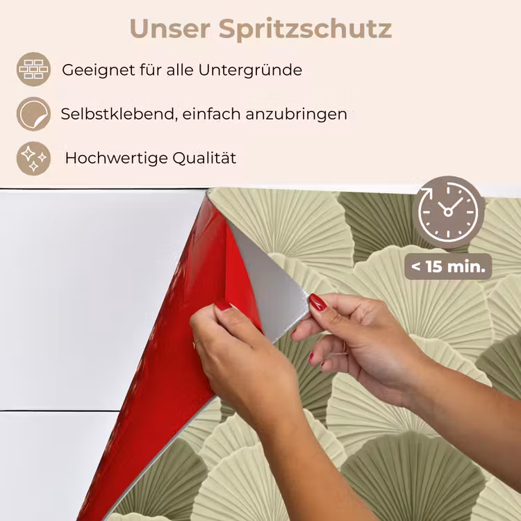 Bladeren - Structuur - Groen keuken achterwand spatscherm klein 900 -spatscherm_DE