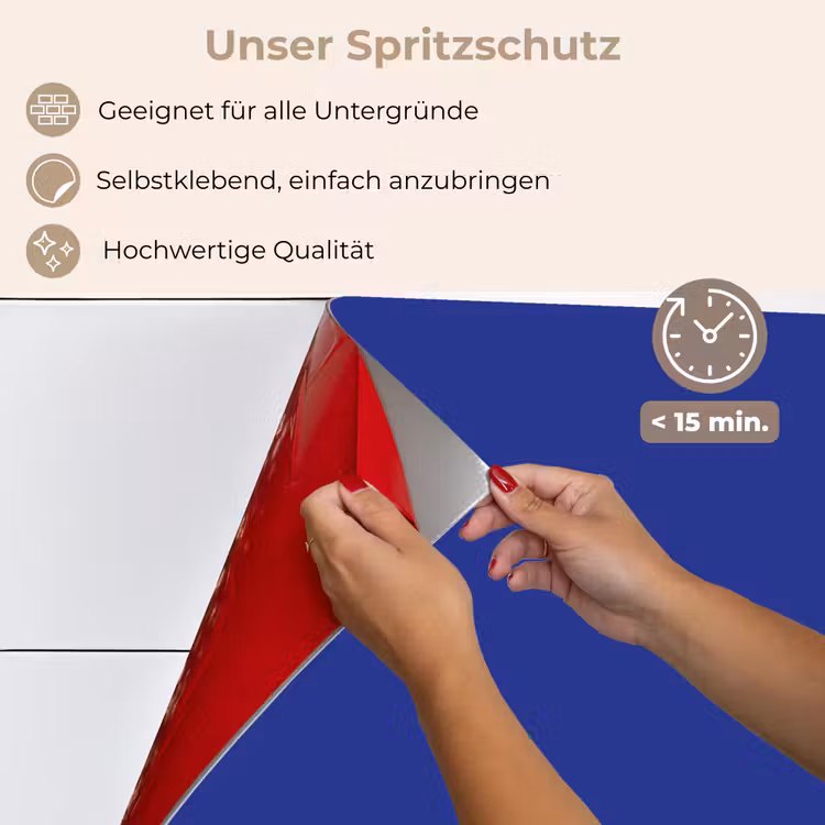 Blauw - Effen kleur - Donkerblauw keuken achterwand spatscherm klein 900 -spatscherm_DE