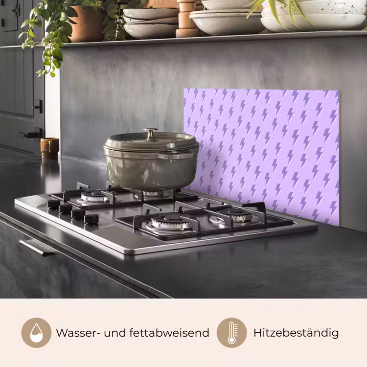 Bliksem - Paars - Lila keuken achterwand spatscherm klein 900 -usp_DE