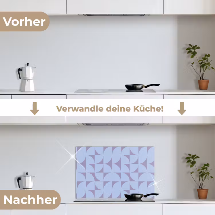 Blokken - Blauw - Paars - Patroon keuken achterwand spatscherm klein 900 -voor_na_DE
