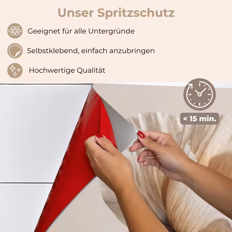 Bloem - Beige - Crème keuken achterwand spatscherm klein -spatscherm_DE