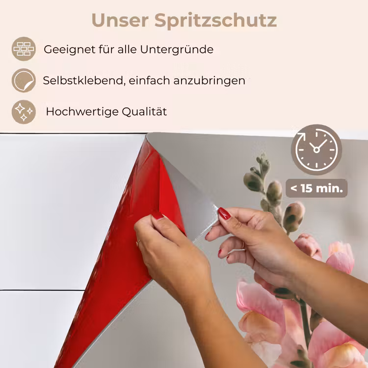 Bloem - Leeuwenbek - Roze - Stengel keuken achterwand spatscherm klein -spatscherm_DE