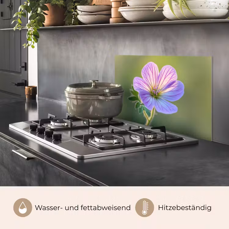 Bloem - Close up - Paars keuken achterwand spatscherm klein -usp_DE