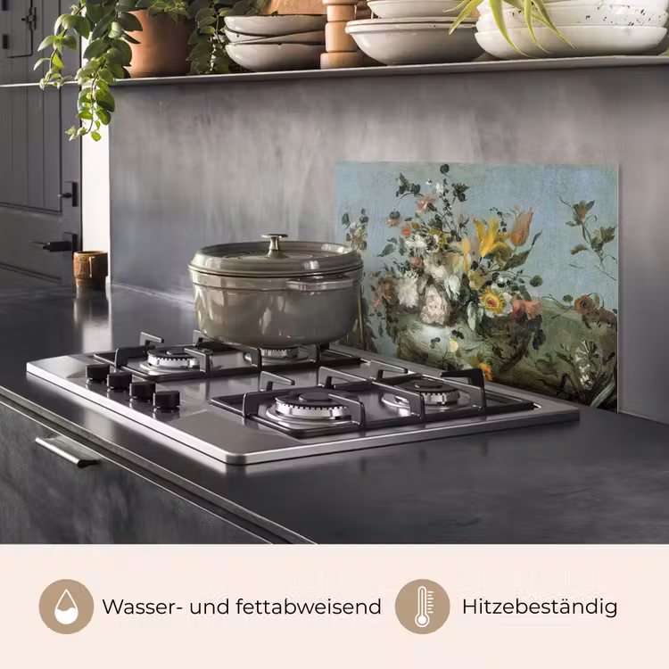 Bloemen - Oude Meesters - Olieverf keuken achterwand spatscherm klein -usp_DE