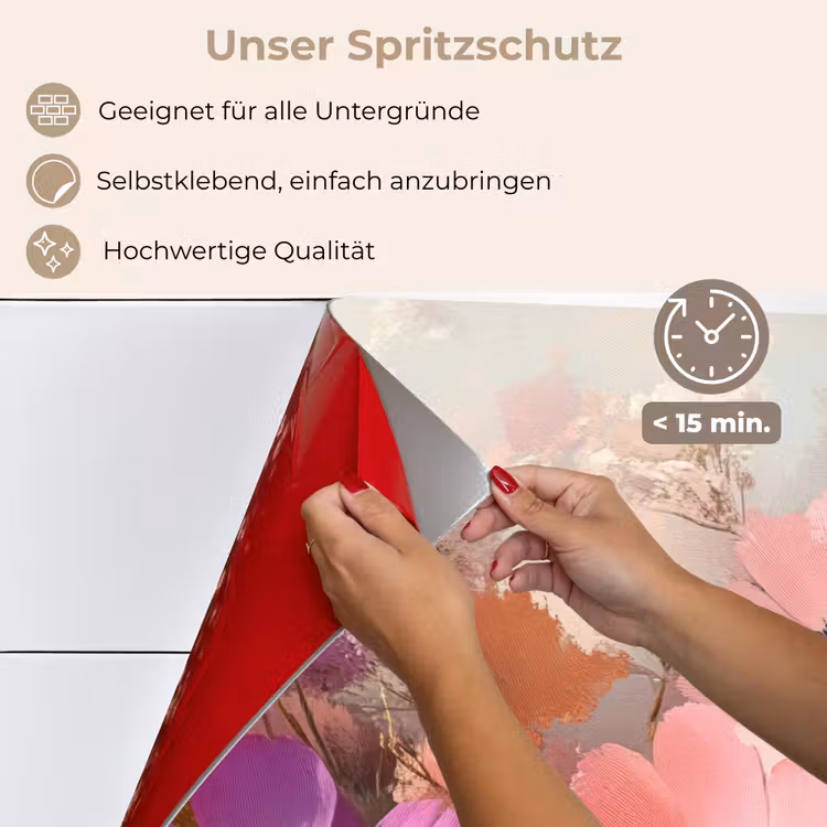 Bloemen - Kleurrijk - Bloei keuken achterwand spatscherm klein -spatscherm_DE