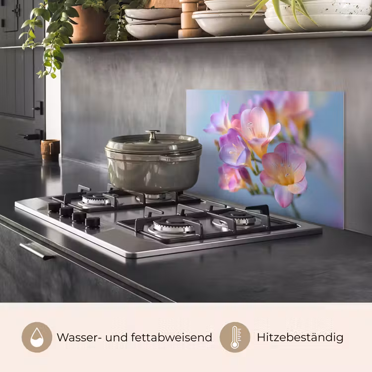 Bloemen - Paars - Overloop - Meeldraden keuken achterwand spatscherm klein -usp_DE
