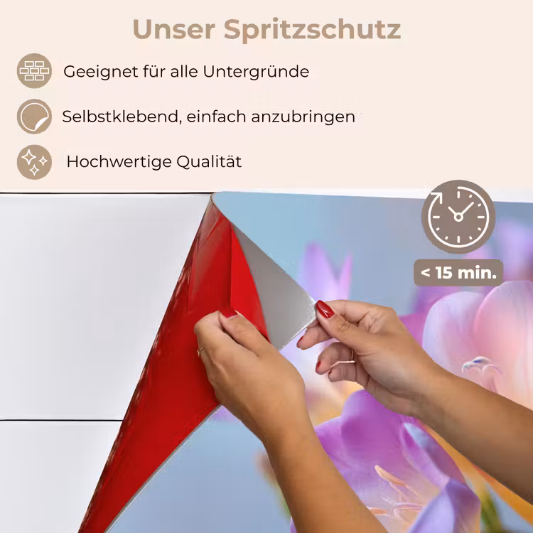 Bloemen - Paars - Overloop - Meeldraden keuken achterwand spatscherm klein -spatscherm_DE