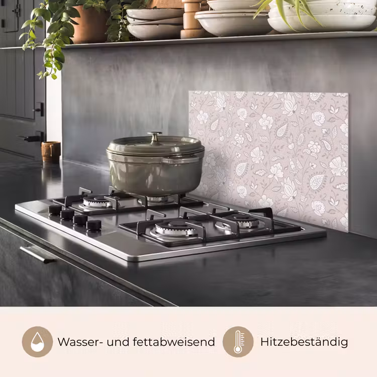 Bloemen - Getekend - Lavendel keuken achterwand spatscherm klein 900 -usp_DE