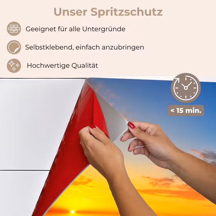 Bloemen - Zonnebloem - Zonsondergang - Nacht - Oranje keuken achterwand spatscherm klein -spatscherm_DE