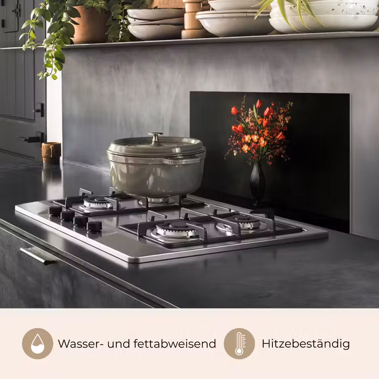 Bloemen - Takken - Boeket keuken achterwand spatscherm klein -usp_DE