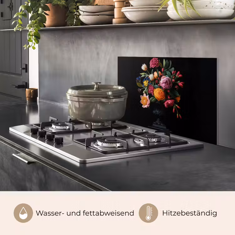 Boeket - Romantisch - Kleurrijk keuken achterwand spatscherm klein -usp_DE