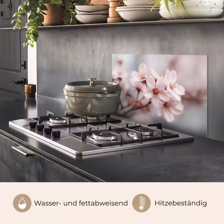 Bloesems - Meeldraden - Geel - Wazig keuken achterwand spatscherm klein -usp_DE