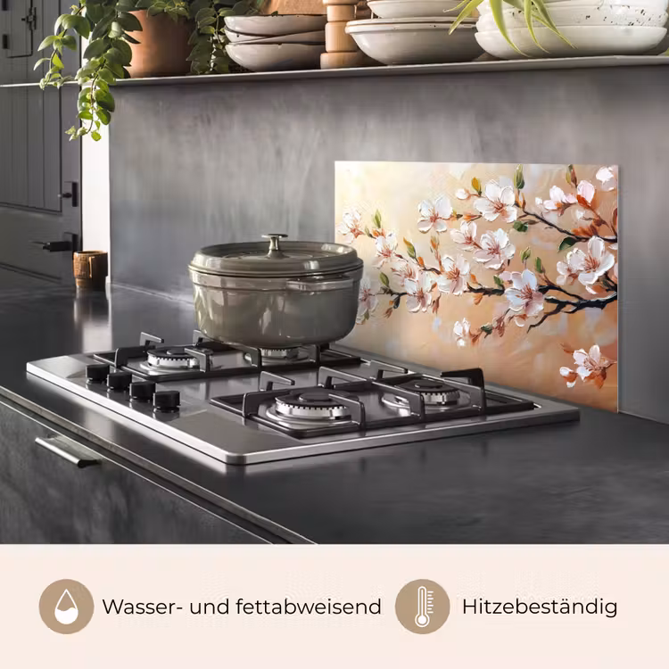 Bloesemtakken - Schilderachtig - Roze keuken achterwand spatscherm klein -usp_DE
