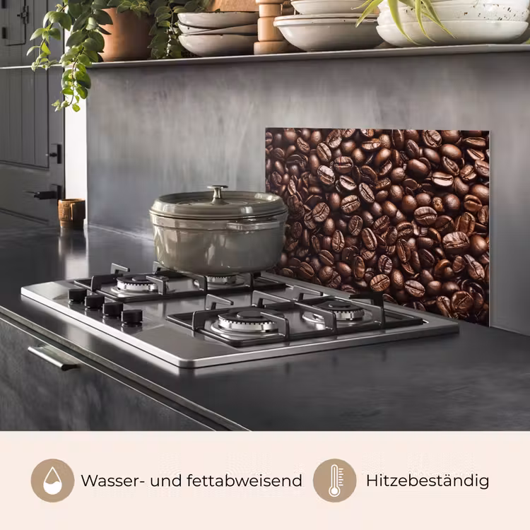 Bonen - Close-up - Donkerbruin keuken achterwand spatscherm klein -usp_DE