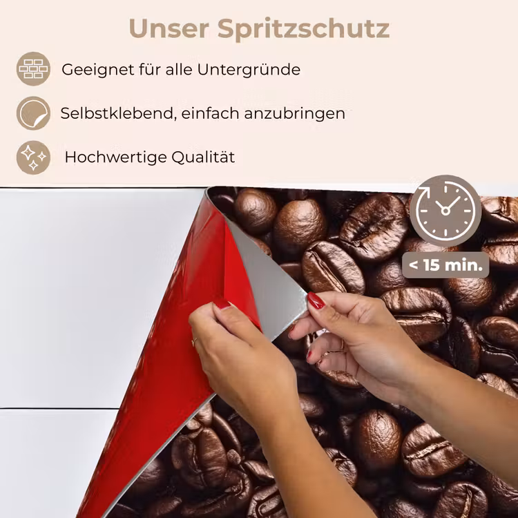 Bonen - Close-up - Donkerbruin keuken achterwand spatscherm klein -spatscherm_DE
