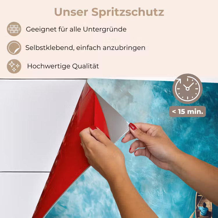 Bootje - Water - Blauw keuken achterwand spatscherm klein -spatscherm_DE