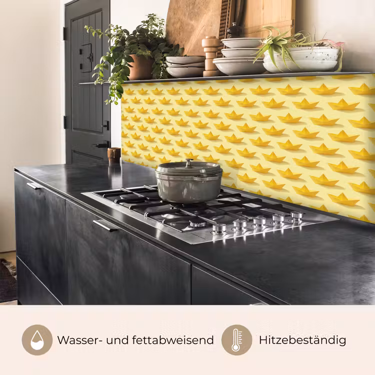 Bootjes - Origami - Creatief - Geel keuken achterwand 2 middel 871 -usp_DE