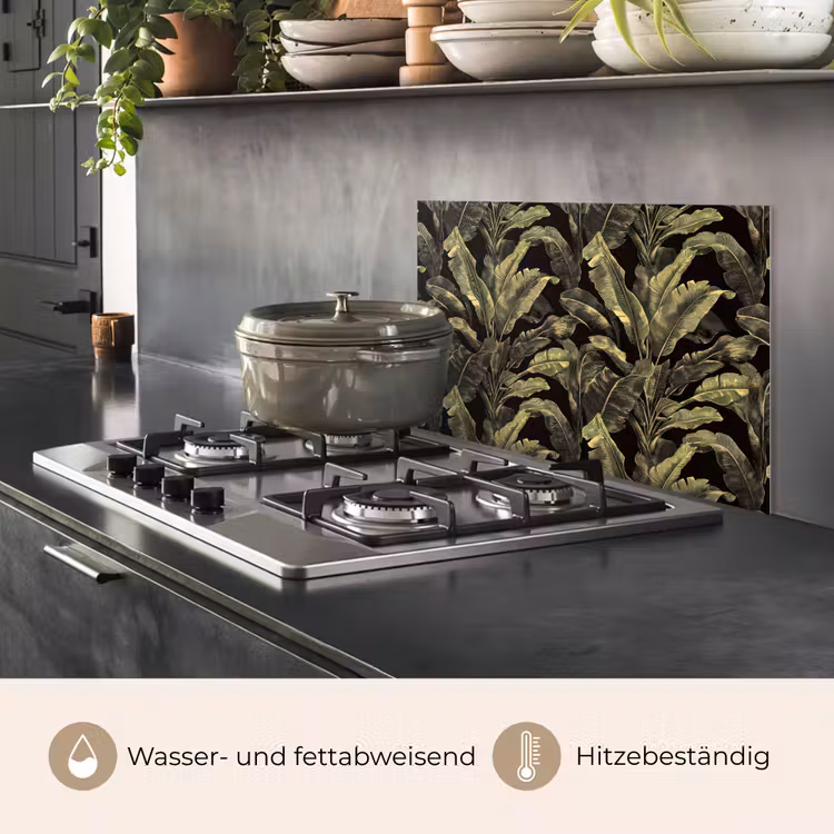 Botanisch - Bladeren - Groen keuken achterwand spatscherm klein 900 -usp_DE