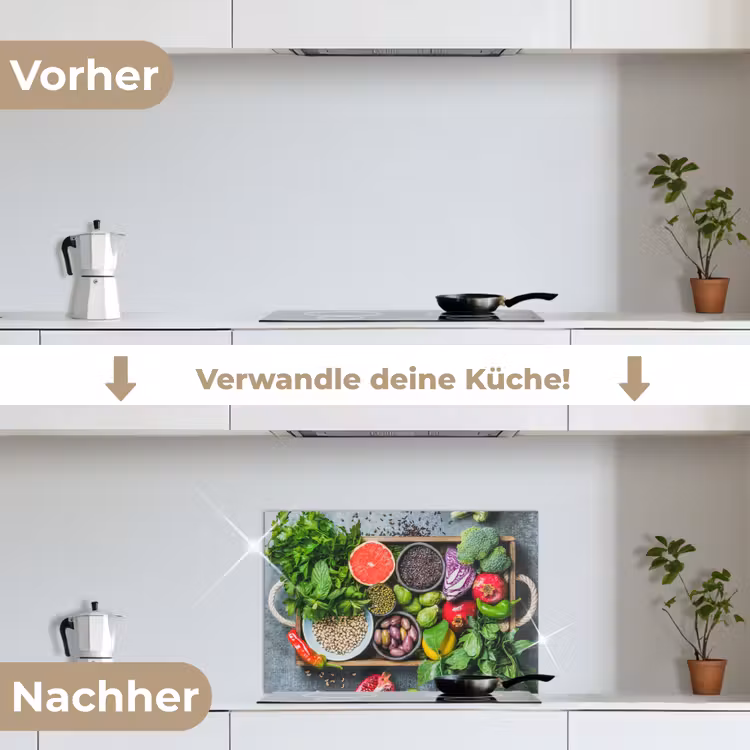Kist - Fruit - Gezond keuken achterwand spatscherm klein -voor_na_DE