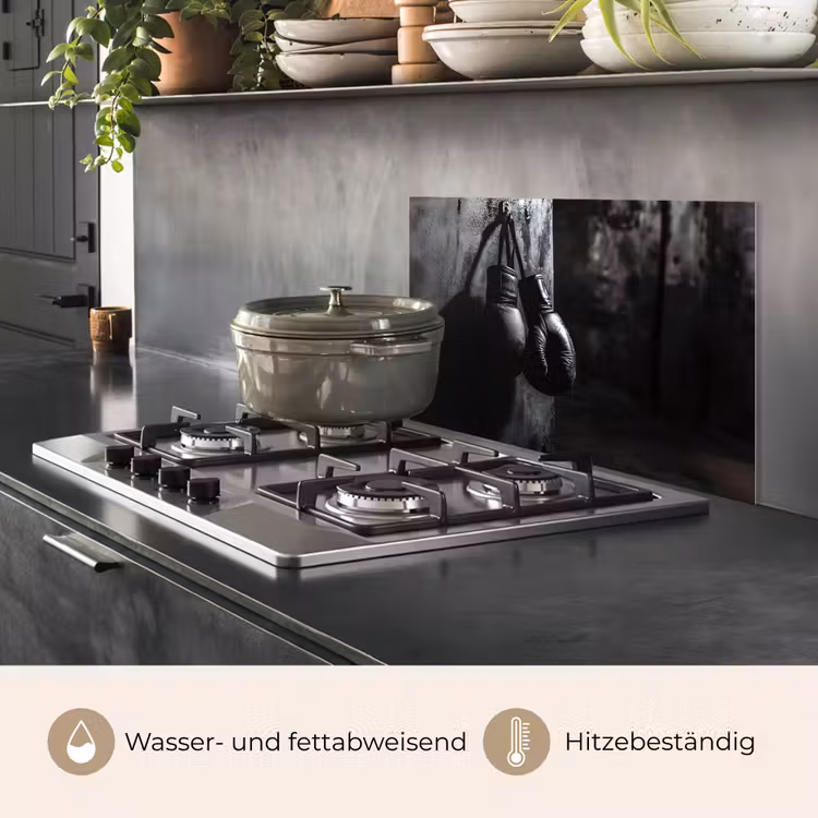 Bokshandschoenen - Muur - Duister - Zwart keuken achterwand spatscherm klein -usp_DE