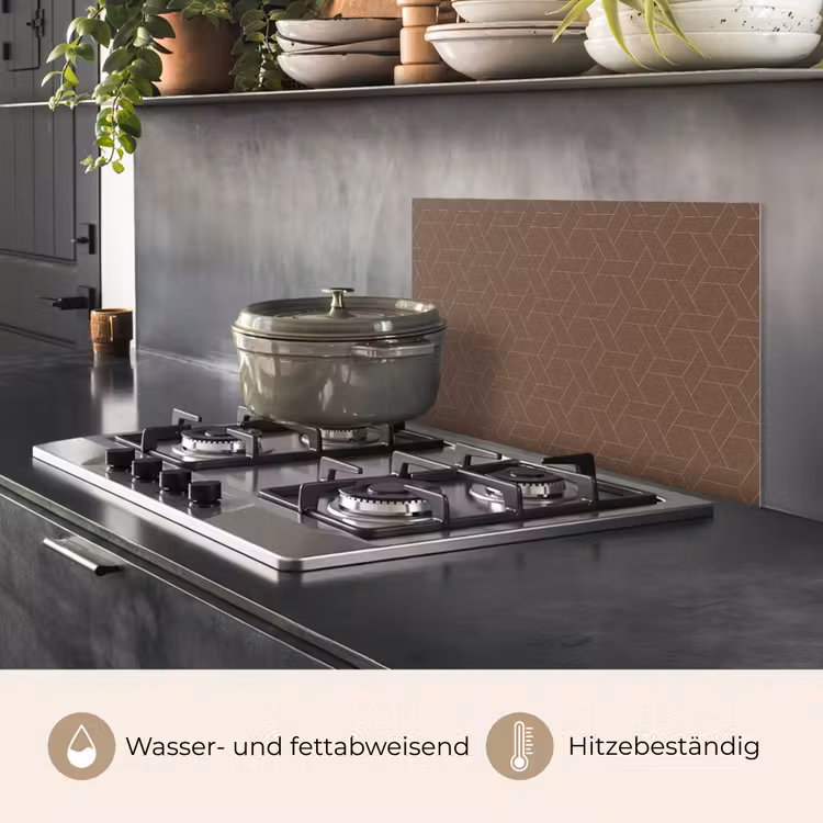 Bruin - Roze - Patroon keuken achterwand spatscherm klein 900 -usp_DE