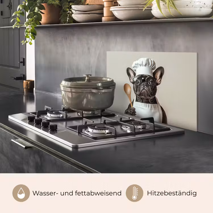 Bril - Hond - Kok keuken achterwand spatscherm klein -usp_DE