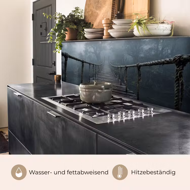 Brug - Jungle - Mist - Natuur keuken achterwand 2 middel -usp_DE