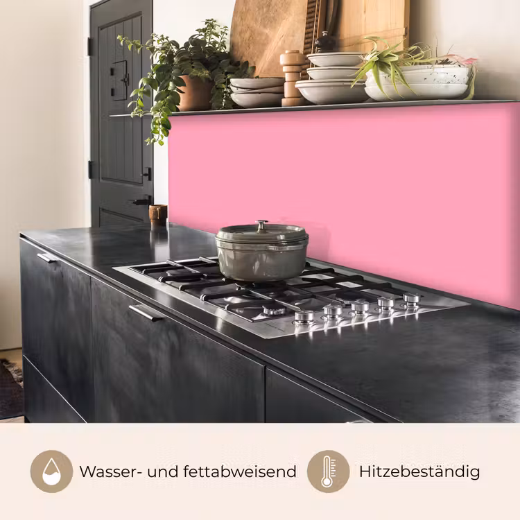 Bubblegum - Pink - Roze keuken achterwand 2 middel 871 -usp_DE