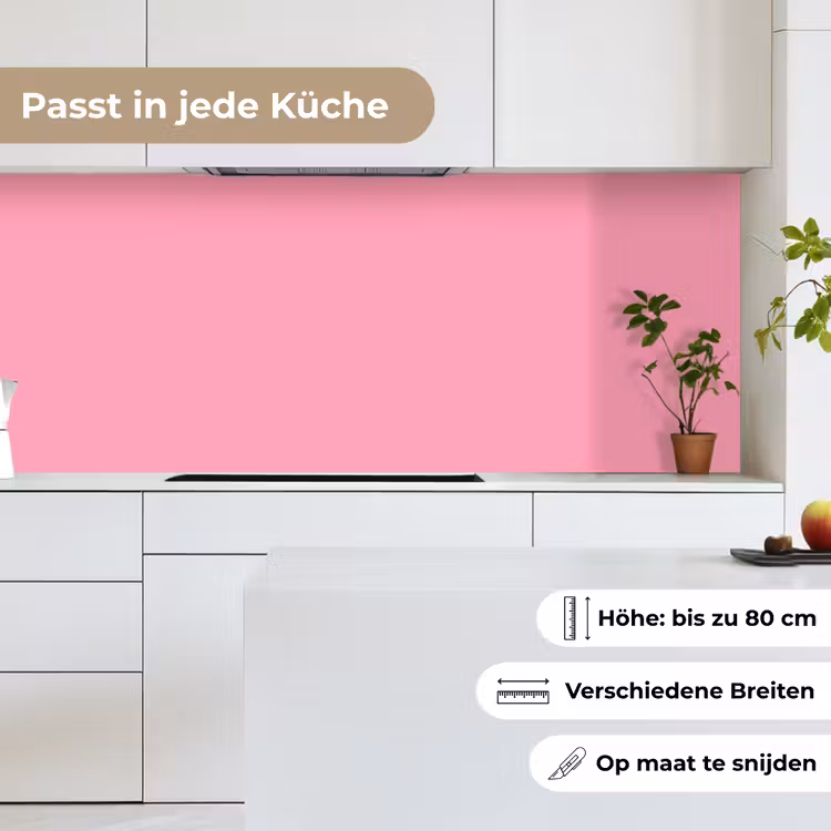 Bubblegum - Pink - Roze keuken achterwand 2 middel 871 -sfeer4_DE