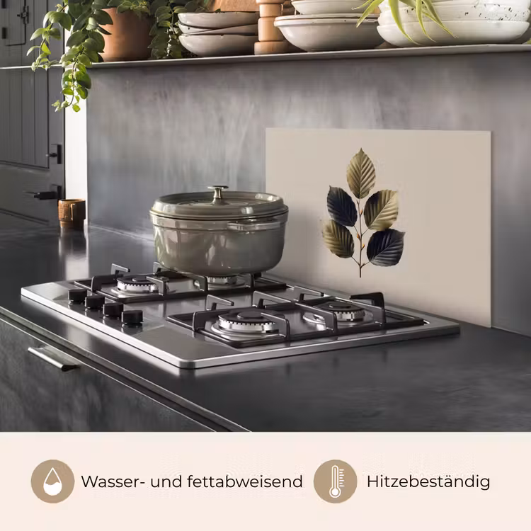 Beukenbladeren - Bruin - Groen - neutraal keuken achterwand spatscherm klein -usp_DE