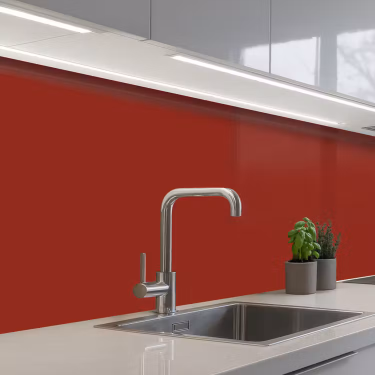 Burnt - Copper - Rood keuken achterwand 2 middel 871 -3d_schuin