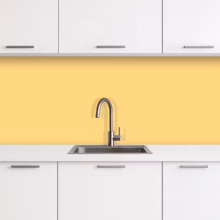 Butter - Geel - Yellow keuken achterwand 2 middel 871 -3d