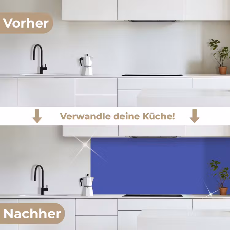 Chinese - Blue - Blauw keuken achterwand 2 middel 871 -voor-na_DE