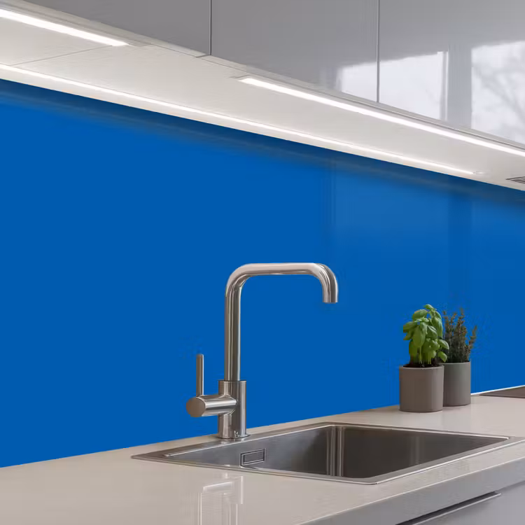 Classic - Azure - Blauw keuken achterwand 2 middel 871 -3d_schuin