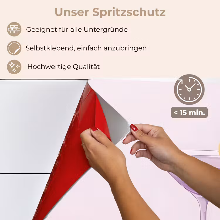 Cocktail - Paars - Minimalistisch - Citroen keuken achterwand spatscherm klein -spatscherm_DE