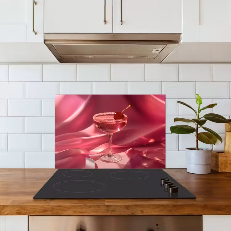 Cocktail - Pink - Luxe keuken achterwand spatscherm klein -sfeer2