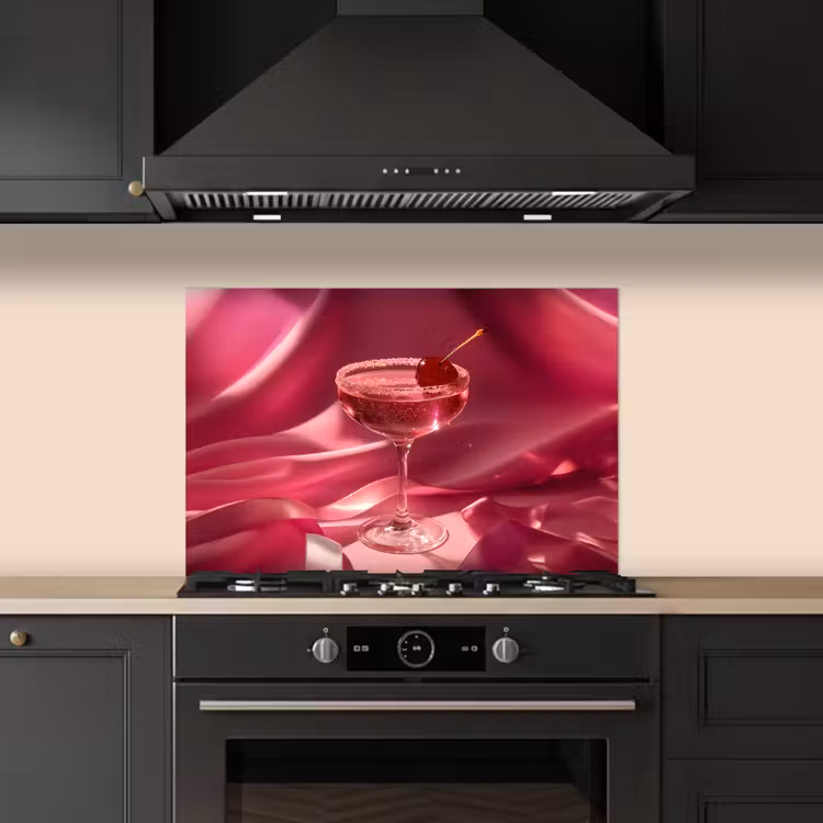 Cocktail - Pink - Luxe keuken achterwand spatscherm klein -sfeer1
