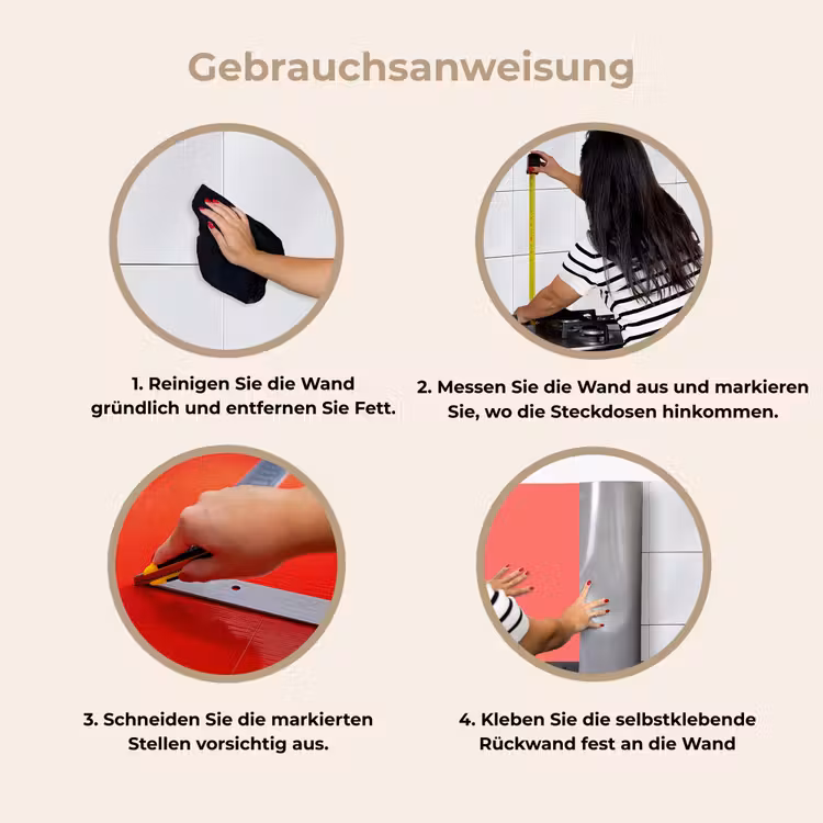 Coral - Punch - Koraal keuken achterwand 2 middel 871 -gebruiksaanwijzing_DE