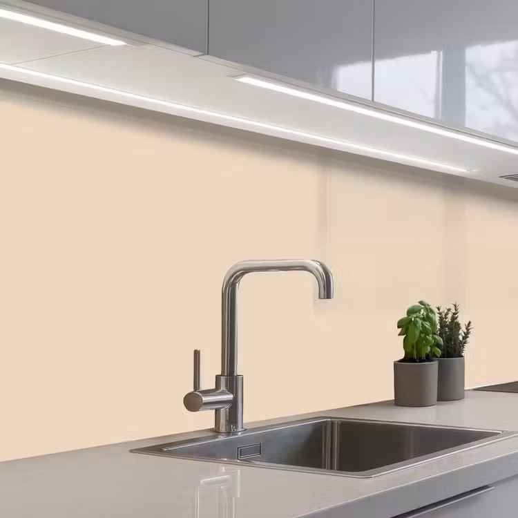 Cream - Nude - Neutraal keuken achterwand 2 middel 871 -3d_schuin