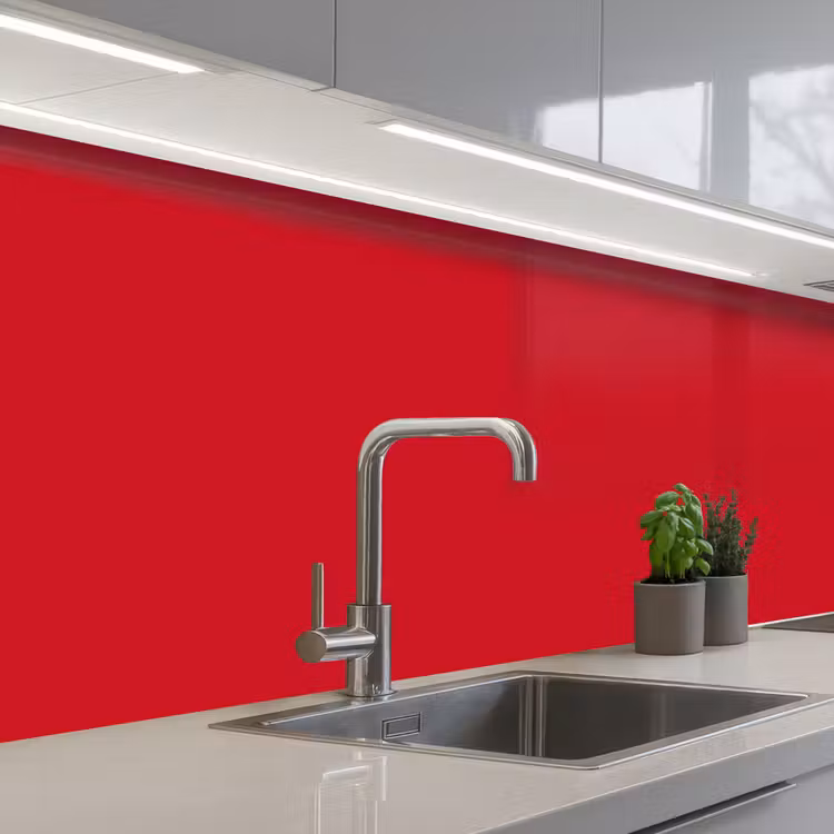 Crimson - Velvet - Rood keuken achterwand 2 middel 871 -3d_schuin