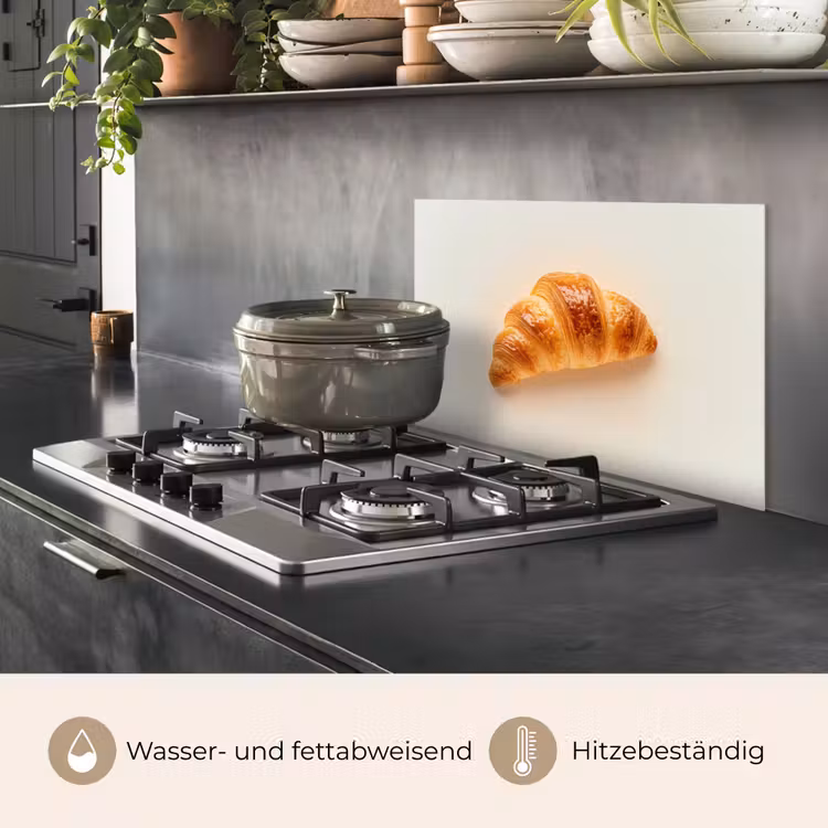 Croissant - Brood - Beige keuken achterwand spatscherm klein -usp_DE