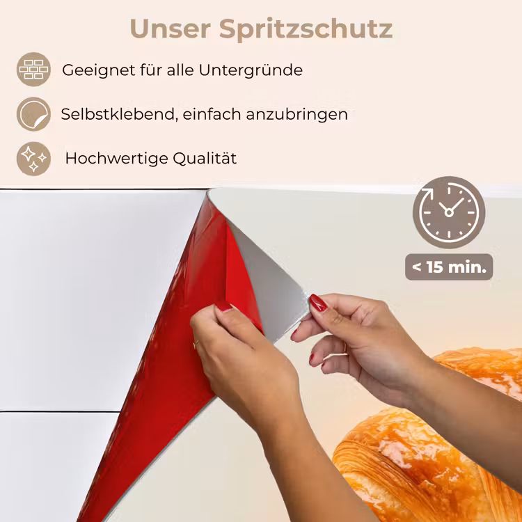 Croissant - Brood - Beige keuken achterwand spatscherm klein -spatscherm_DE