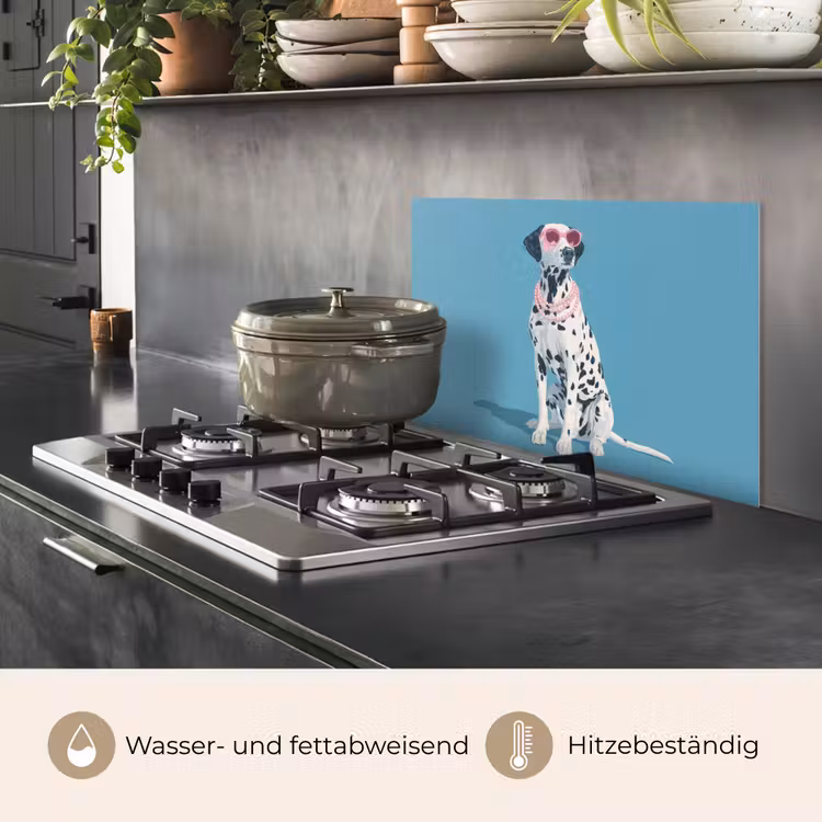 Dalmatiër - Zonnebril - Blauw keuken achterwand spatscherm klein -usp_DE
